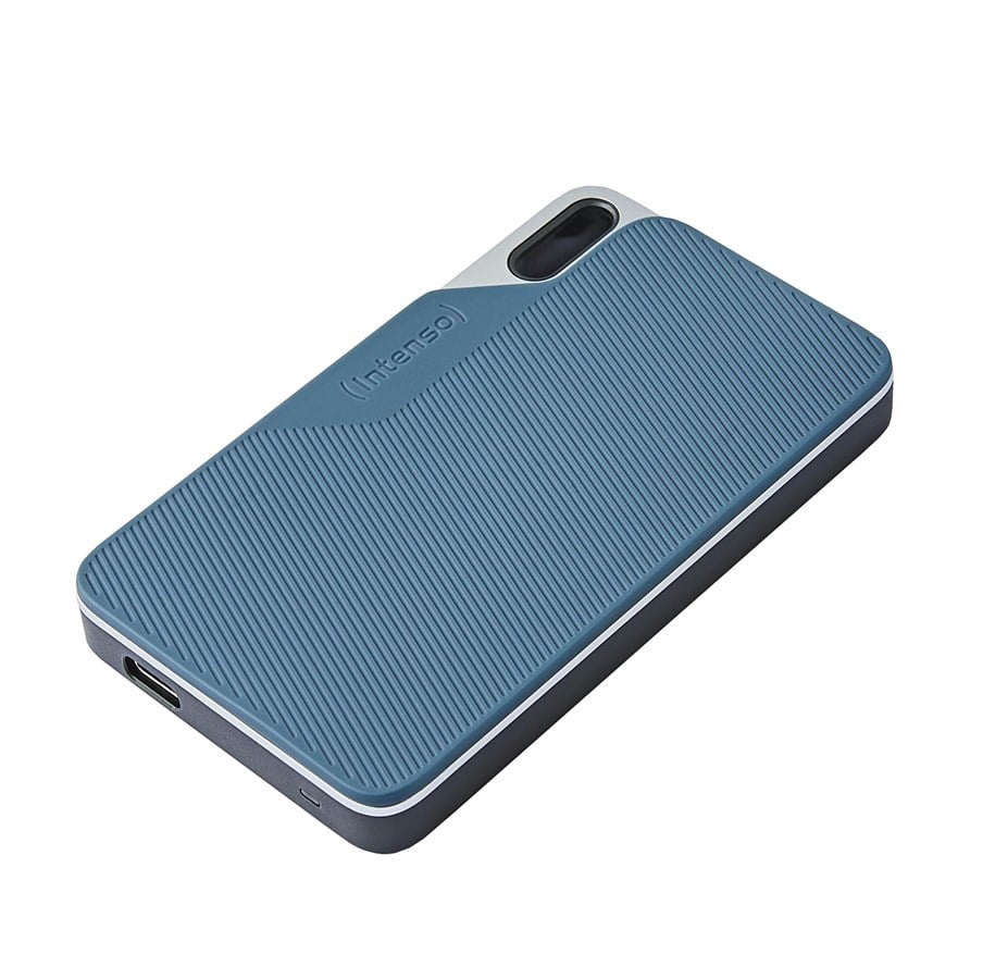 Dysk SSD - Intenso External SSD TX100 - 500GB - Zewnętrzny dysk twardy SSD - USB 3.2 Gen 1x1 - Niebieski - 3826450