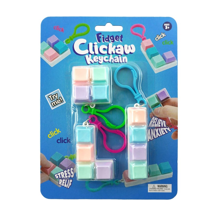 Male prezenty dla dzieci - Pocket Money Fidget Keyboard Clicker 3pcs - 500071