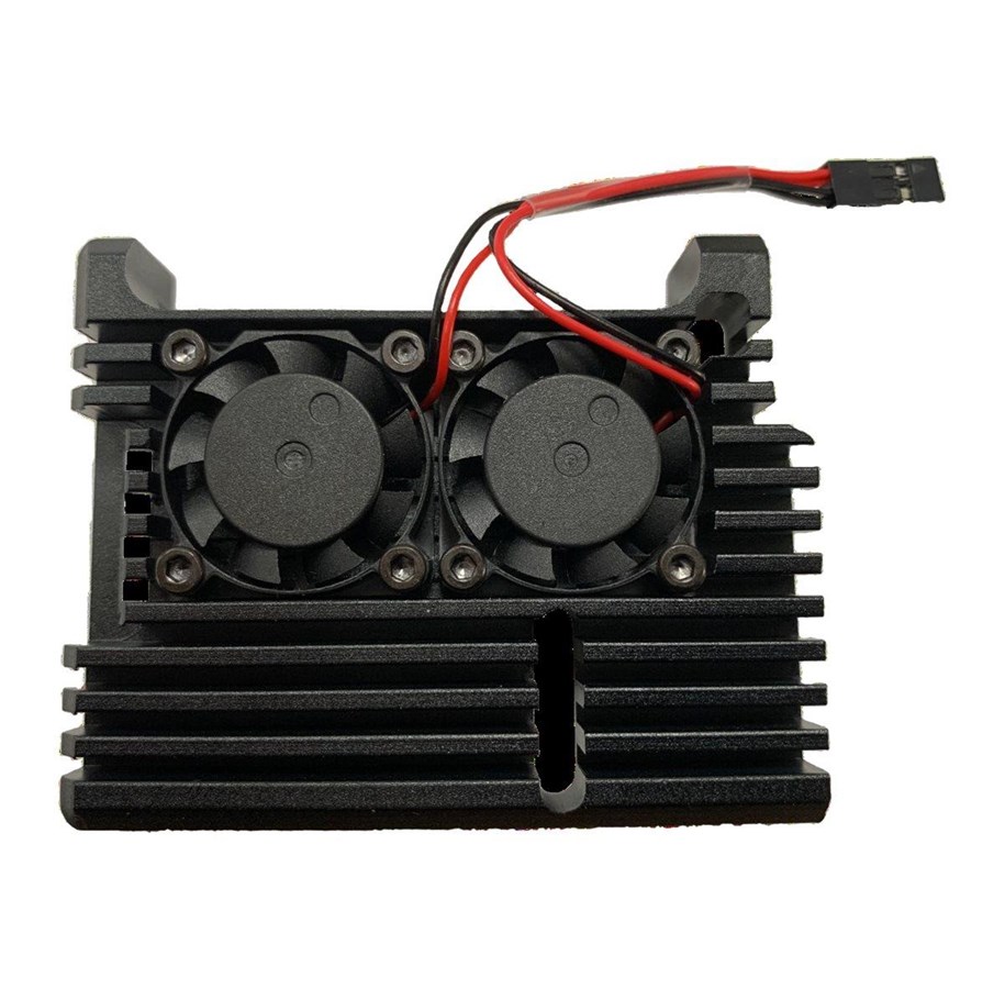 Chlodzenie CPU - Joy-It ARMOR CASE "BLOCK ACTIVE" - RB-AlucaseP4+07FAN