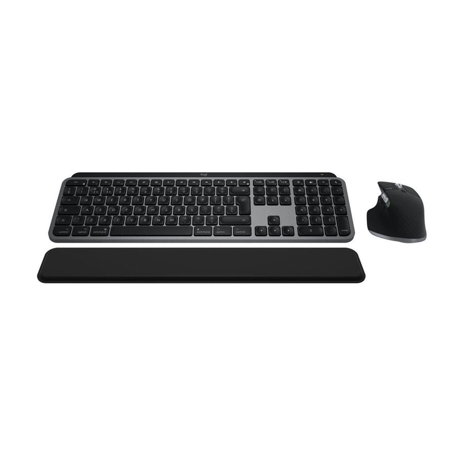 Klawiatura - Logitech MX Keys S Combo - For Mac - CH - Zestaw klawiatura i mysz - Szwajcaria - Szary - 920-012842