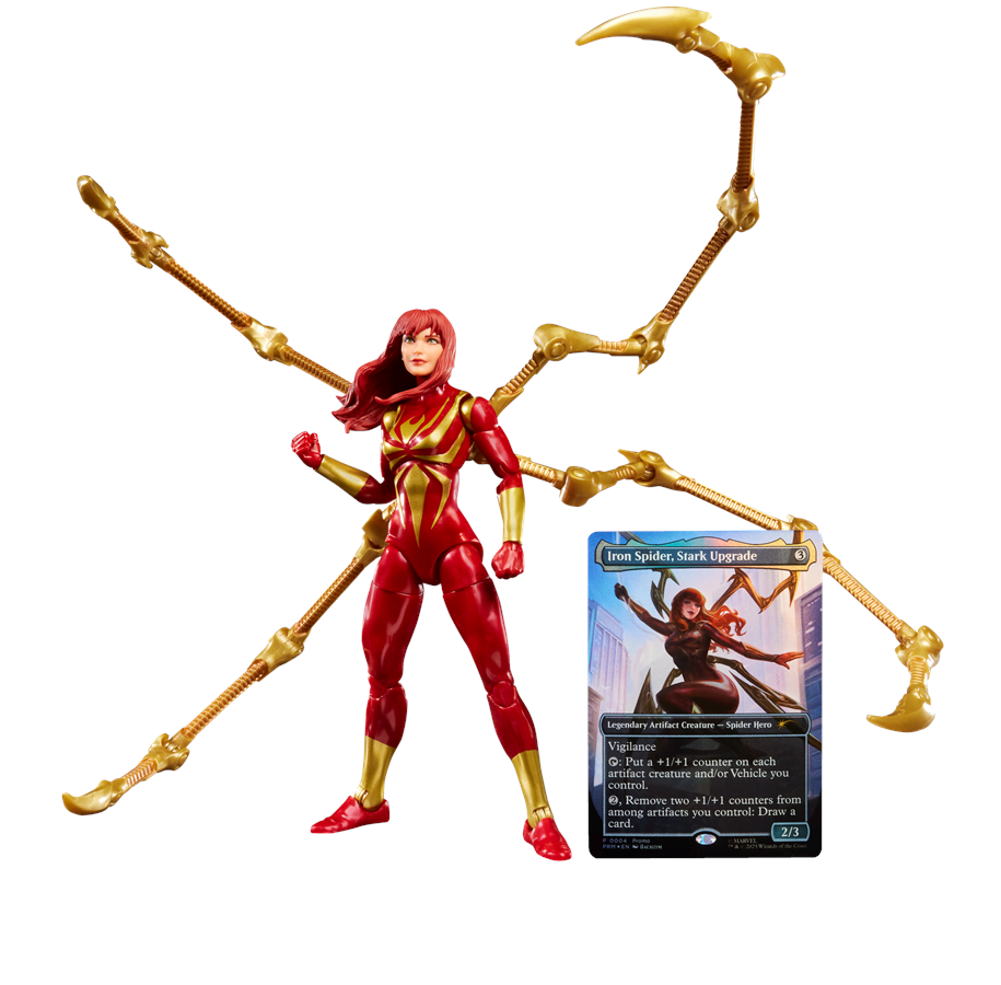 Figurki - Marvel Spider-Man Legends Series Magic: The Gathering Mary Jane Watson (Iron Spider) 15 cm - G06395L00
