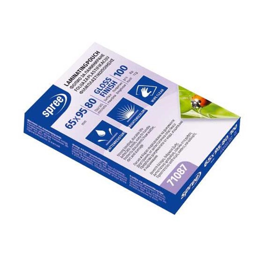 Materialy hobbystyczne - SPREE Lamination pocket 100 65*95mm 80my - 71087