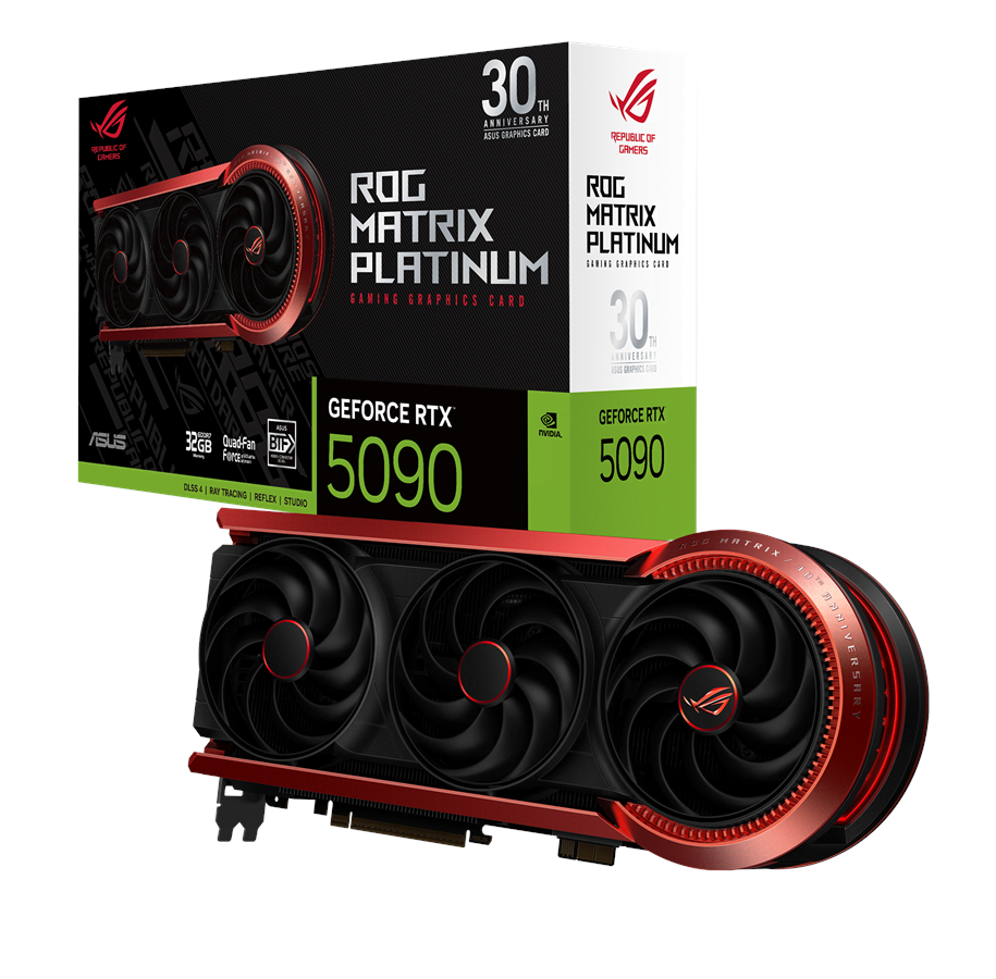Karta graficzna - ASUS GeForce RTX 5090 ROG MATRIX Platinum - 32GB GDDR7 RAM - Karta graficzna - 90YV0NF2-M0NM00