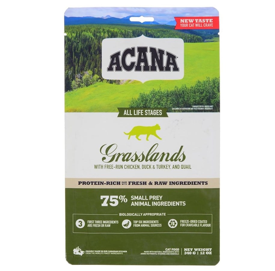 Koty - Acana Grasslands Dry Cat Food 340g - 064992714697