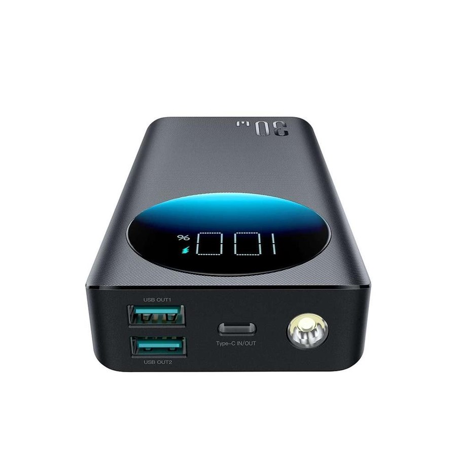 Powerbank - Joyroom Powerbank JR-PBF02 30W 20000mAh + USB-A - USB-C cable 0.25m - black - 20000 mAh - JR-PBF02 Black