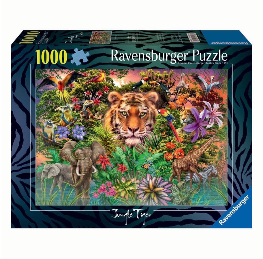 Puzzle - Ravensburger Jigsaw Puzzle Jungle Tiger 1000 pcs. Podłoga - 120012733