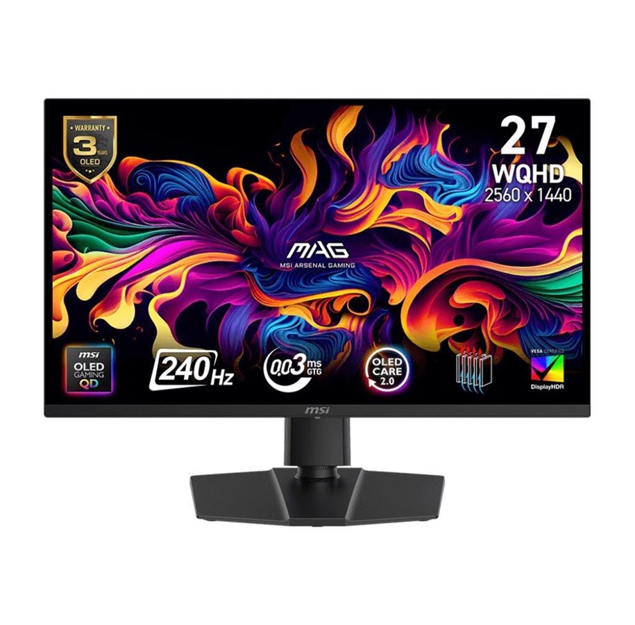 Monitor - 27" MSI MAG 273QP QD-OLED X24 - 2560x1440 (QHD) - 240Hz - QD-OLED - MAG 273QP QD-OLED X24