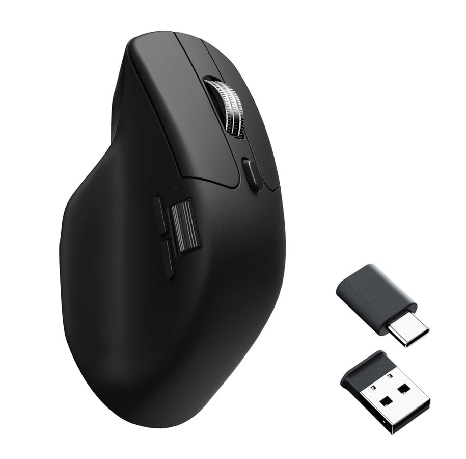 Myszka - Keychron M6 Silent - Light 86g Wireless 1K - Ergonomiczne myszki - Optyczny - 6 - Czarny - M6S-A1