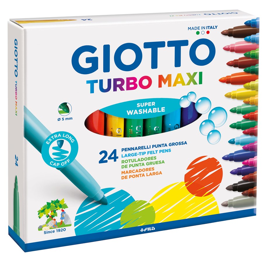 Przybory do pisania i rysowania - Giotto Turbo Maxi 24 pcs - 11-455000