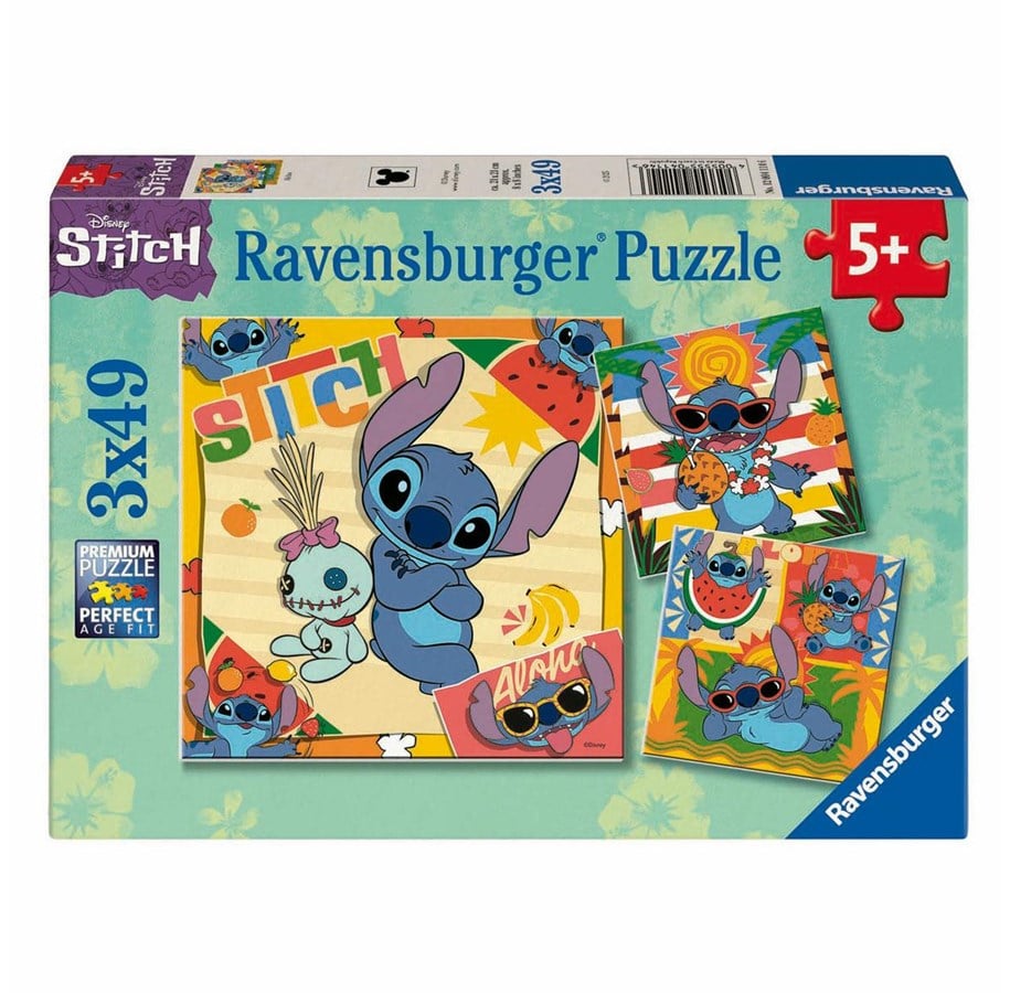 Puzzle - Ravensburger Jigsaw Puzzle Disney Stitch 3x49 pcs. - 120041146