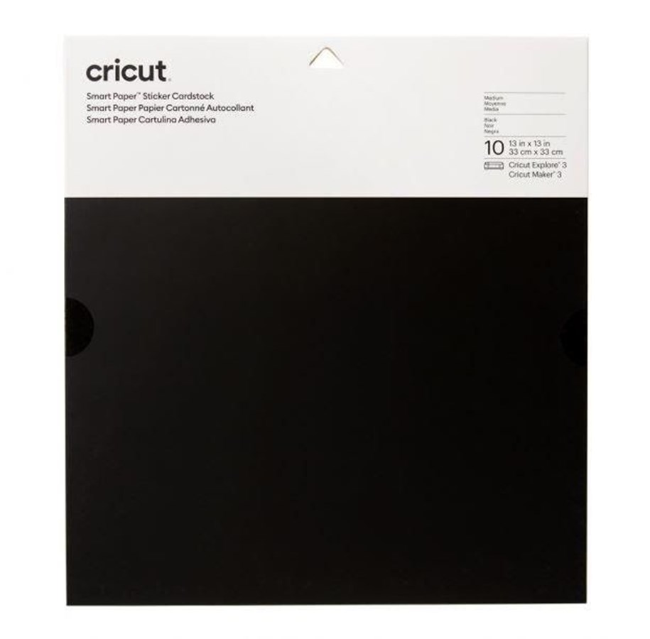 Drukarka etykiet - Cricut Smart Paper - sticker paper - 10 sheets - black - card stock - 2008316