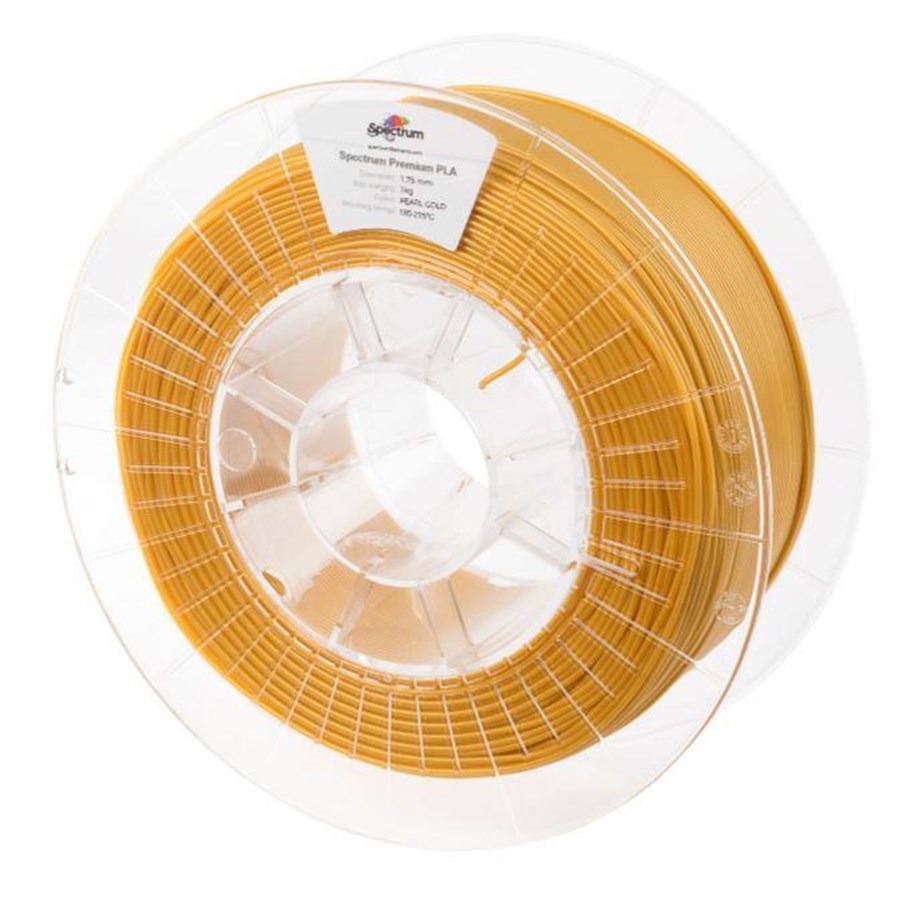 Filament - Drukarka 3D - Spectrum 3D Filament / PLA Premium / ⌀ 1.75 mm / Pearl Gold / 1 kg - 80044