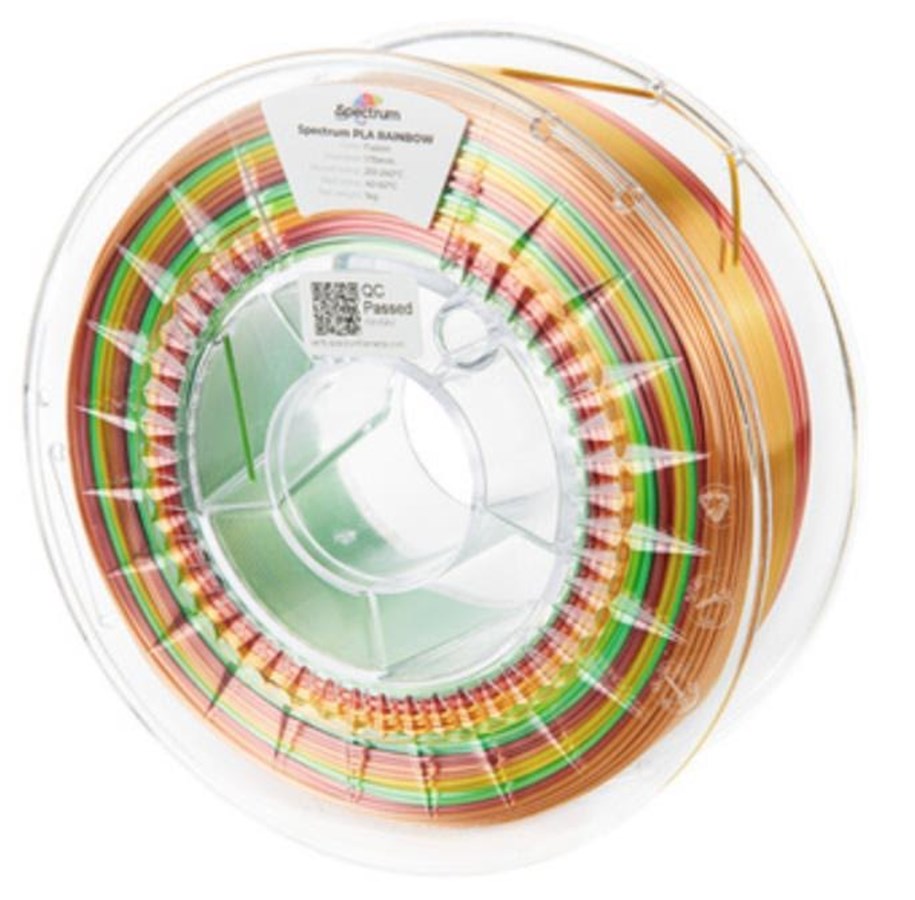 Filament - Drukarka 3D - Spectrum 3D Filament / PLA SILK Rainbow / Fusion / ⌀ 1.75 mm / 1 kg - 81016