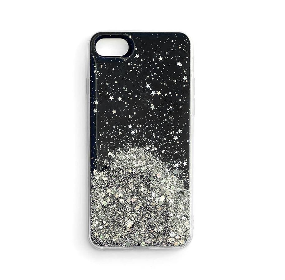 Telefon - Pokrowiec i etui - Wozinsky Star Glitter Shiny Glitter Cover Cover for iPhone 12 Pro Max Black - 9111201909854
