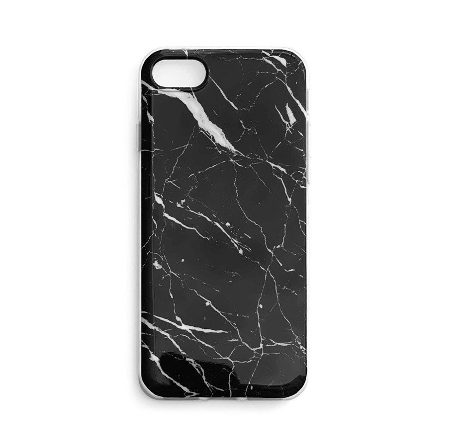Telefon - Pokrowiec i etui - Wozinsky Marble Gel Case Marble Cover Samsung Galaxy A42 5G Black - 9111201924062