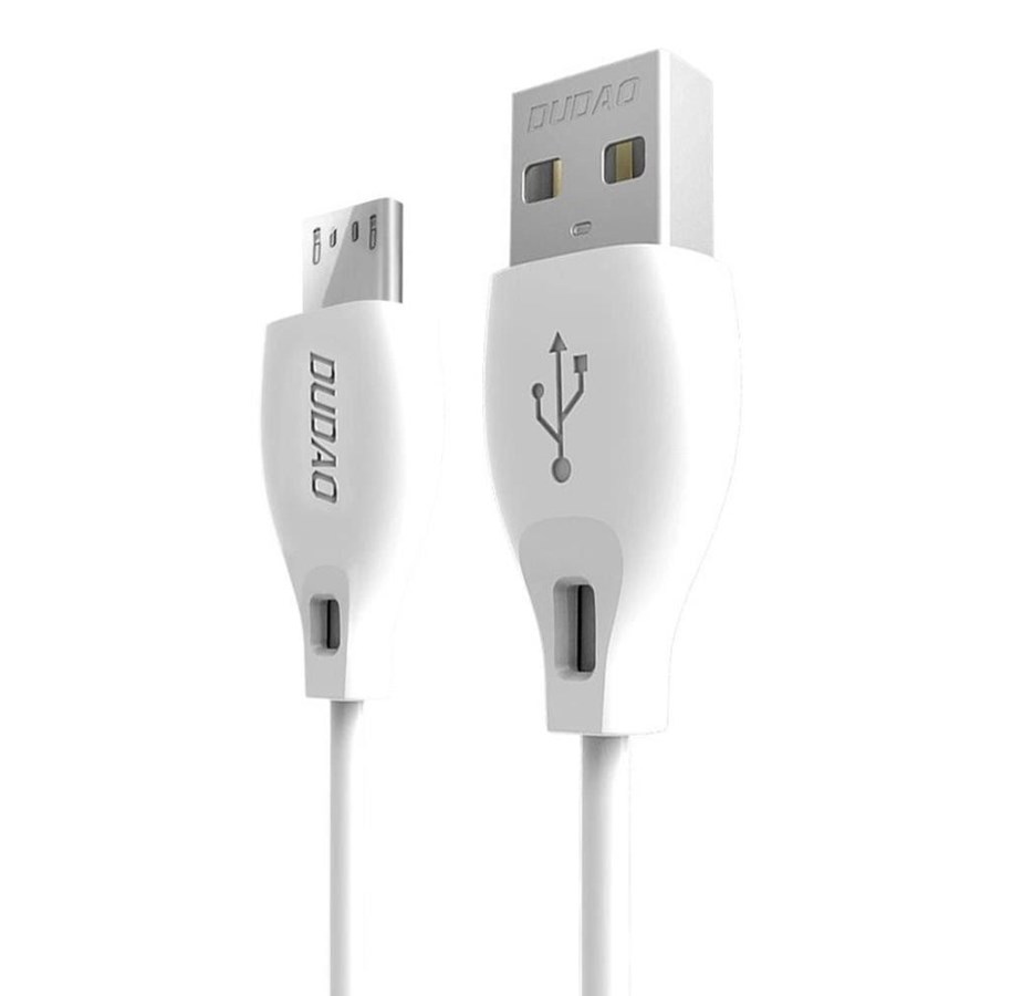 Kabel USB - Dudao L4M USB-A - MicroUSB 2.4 A 1m cable - white - 6976625335138