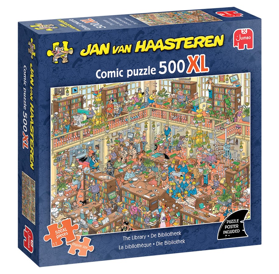 Puzzle - Jan van Haasteren The Library (500XL) - 707-1110100811