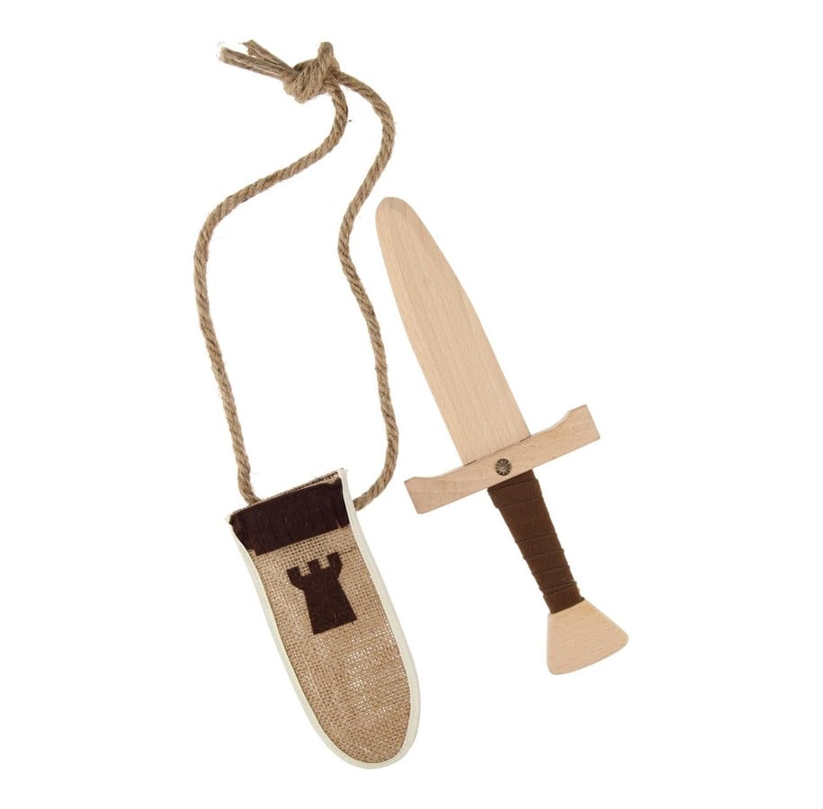 Zabawki drewniane - Playwood Wooden Dagger Luxury with Sheath - RS720B
