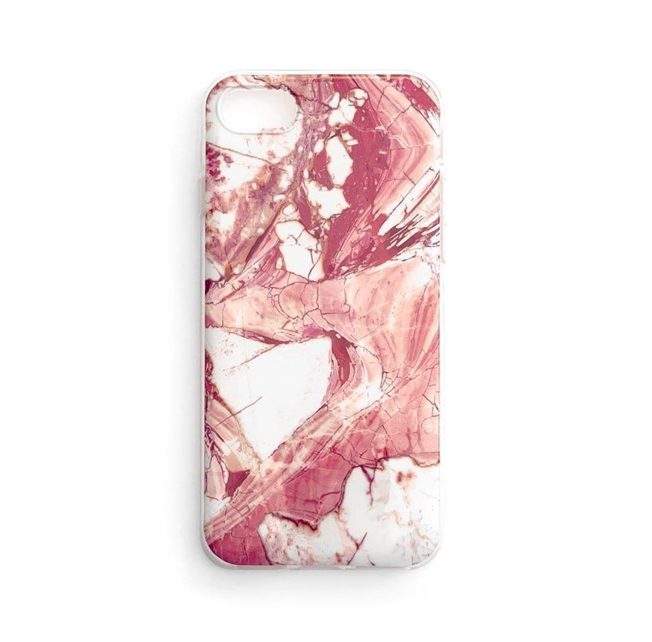 Telefon - Pokrowiec i etui - Wozinsky Marble Gel Case Marble Cover Samsung Galaxy A03s (166.5) pink - 9145576245347