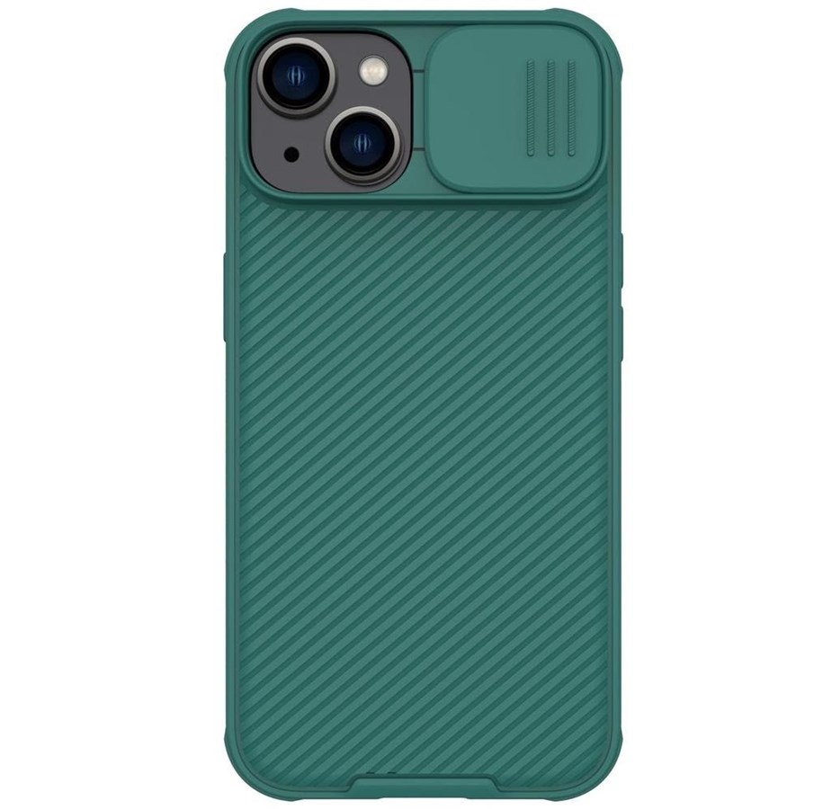 Telefon - Pokrowiec i etui - Nillkin CamShield Pro Case Case iPhone 14 Plus Armored Cover Camera Cover Green - 6902048248373