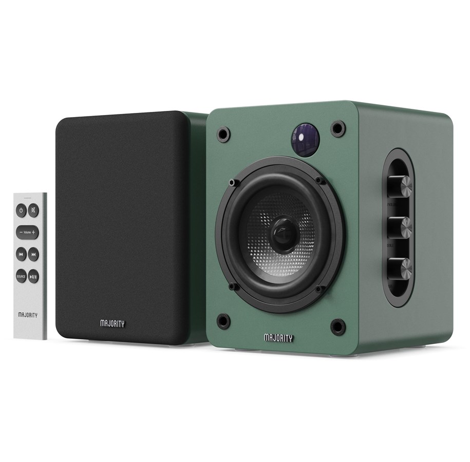 Glosniki HiFi - Majority D50X Bluetooth Bookshelf Speakers - Green - 1000003127