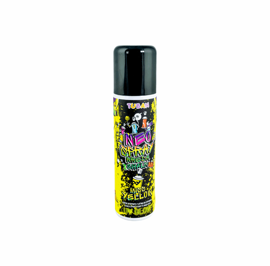 Zabawki na zewnatrz - Tuban Neo Chalk Spray – Żółty 150 Ml - TU3546