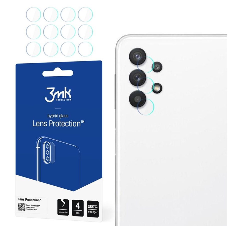 Telefon - szklo ochronne - 3mk Samsung Galaxy A32 5G -  Lens Protection™ - 5903108344326