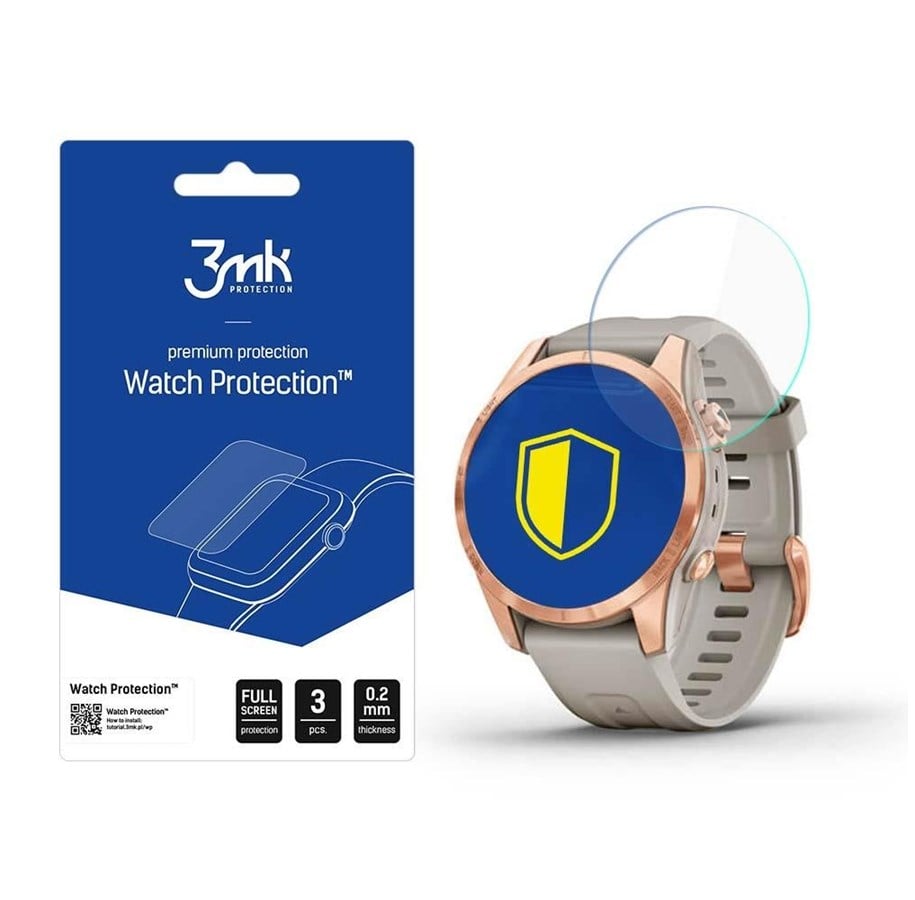 Smartwatch - akcesoria - 3mk Garmin Fenix ​​7S Pro Solar -  Watch Protection™ v. FlexibleGlass Lite - 5903108528207