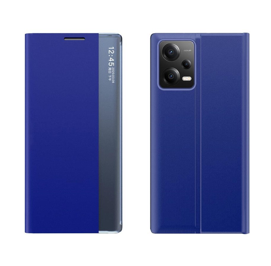 Telefon - Pokrowiec i etui - Hurtel New Sleep Case for Xiaomi Redmi Note 12 Pro+ Cover with Flip Stand Blue - 9145576275924