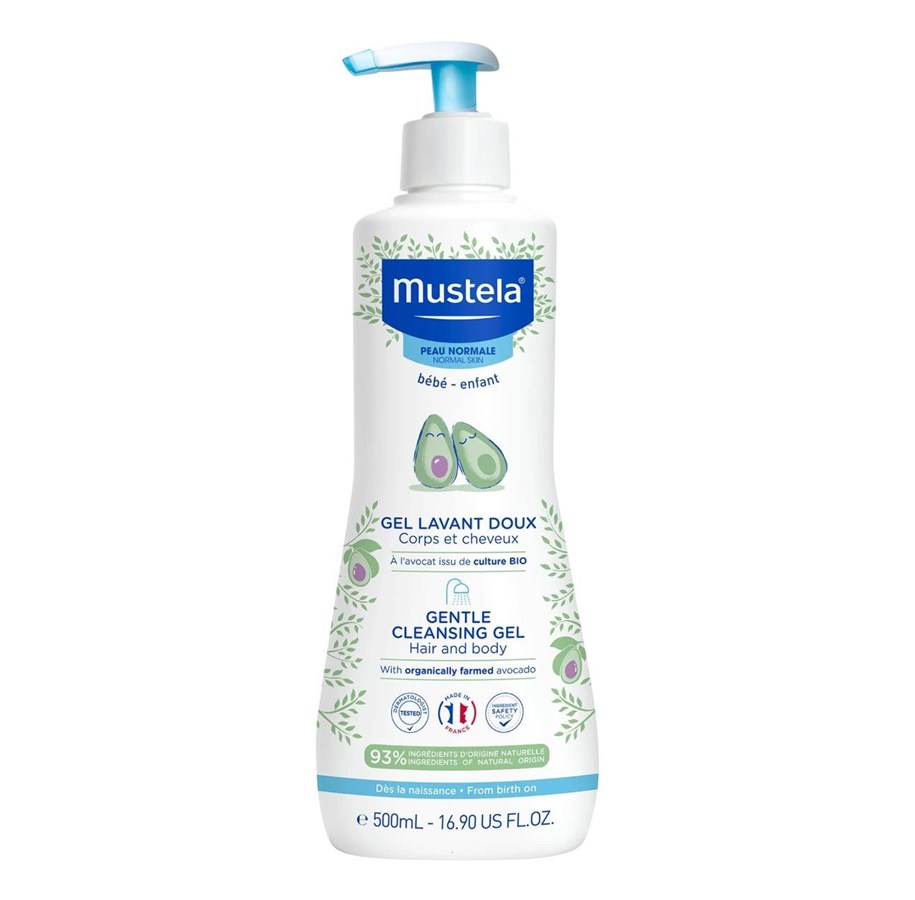 Pielegnacja twarzy - Mustela Avocado Gentle Cleansing Gel 500 ml - 3504105035778
