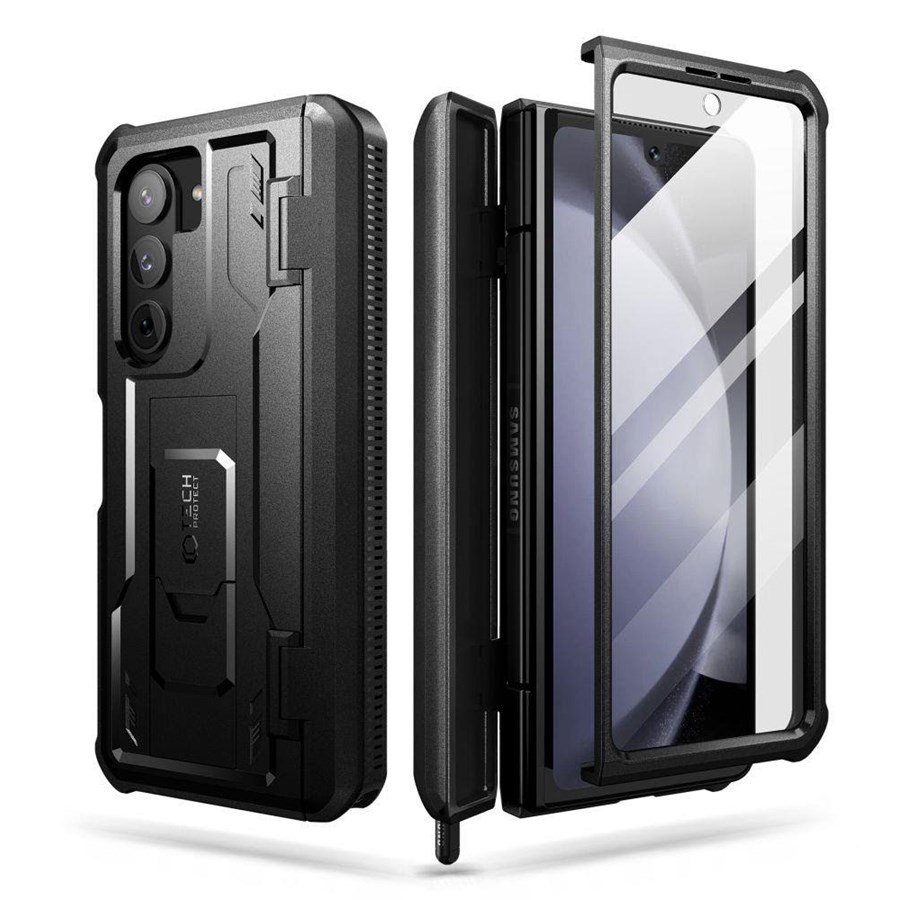 Telefon - Pokrowiec i etui - Tech-Protect  Kevlar Pro Pen Case for Samsung Galaxy Z Fold 5 - Black - 9319456604702