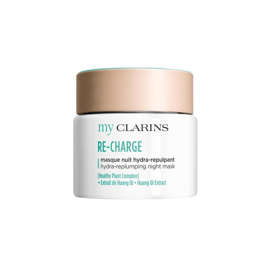 Pielegnacja twarzy - Clarins Re-Charge Plumping Night Cream Mask 50 ml - 3666057192012