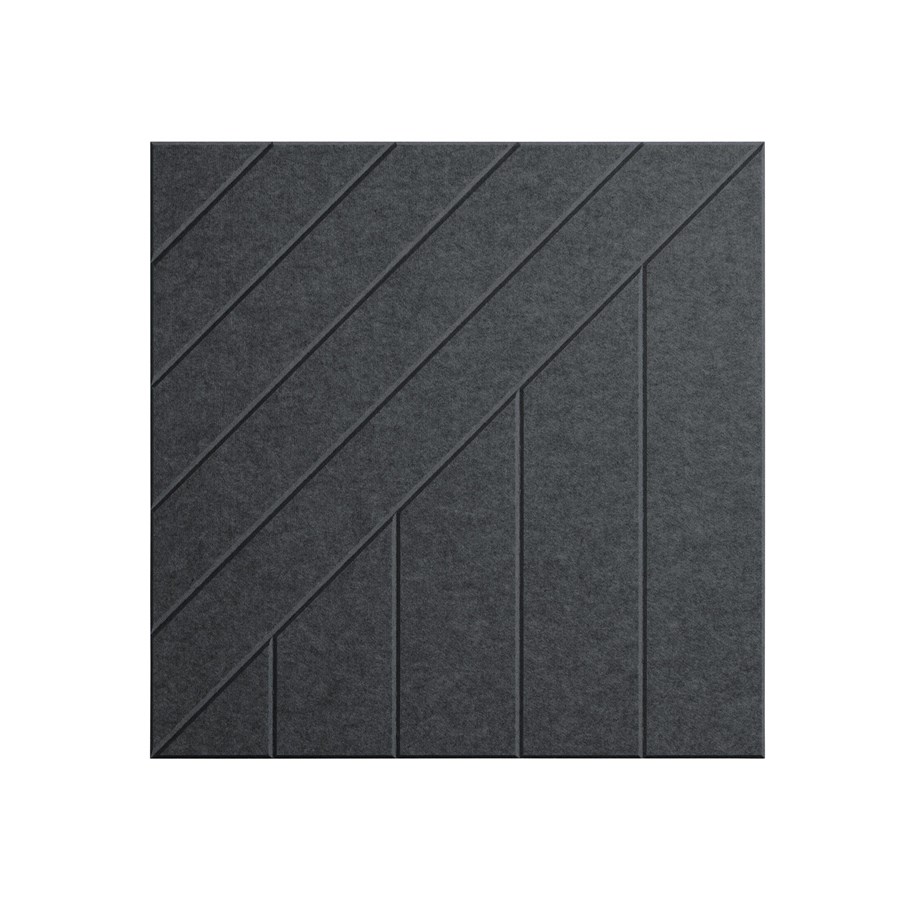 Dekoracje - Middle Atlantic TruTile - acoustic wall panel - square - 61 x 61 cm - silver grey - AUTT22SQWSTSMSLG
