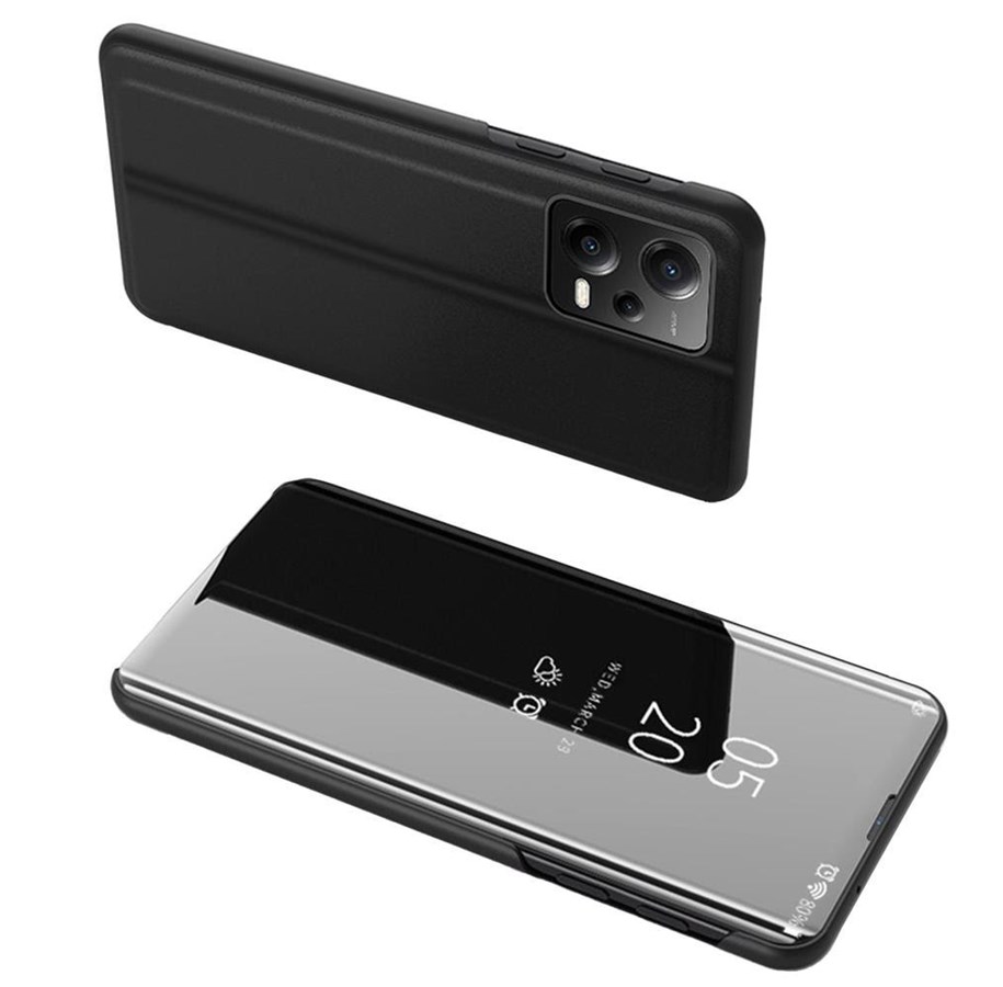 Telefon - Pokrowiec i etui - Hurtel Clear View Case Cover for Xiaomi Redmi Note 12 Pro+ with a Flip Cover Black - 9145576276075