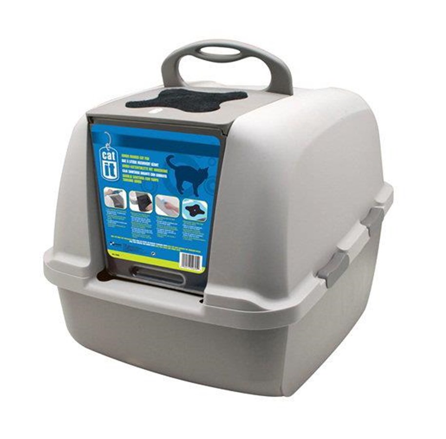 Koty - Catit Kattetoilet JUMBO Grå 59x46x46 cm. - 50695