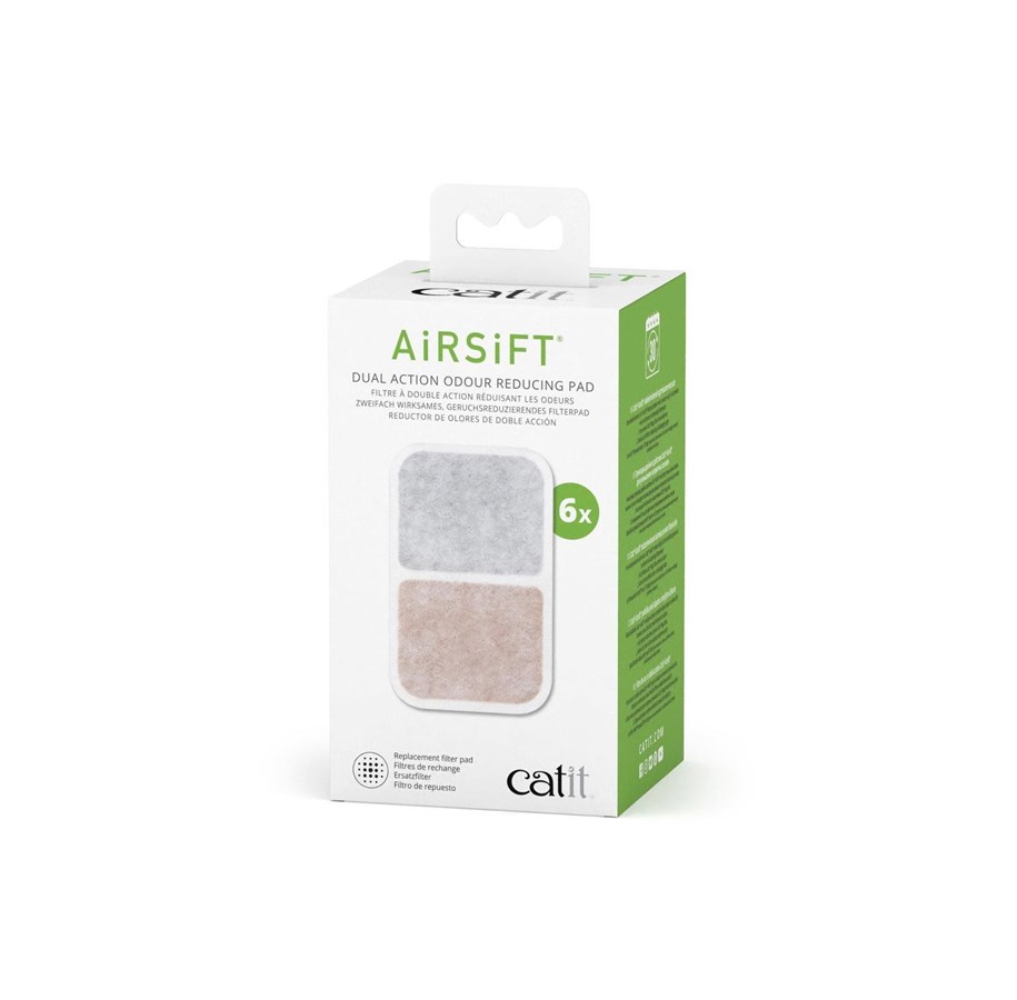 Koty - Catit AIRSIFT Dual Action Filterkassette 6 stk. - 44312