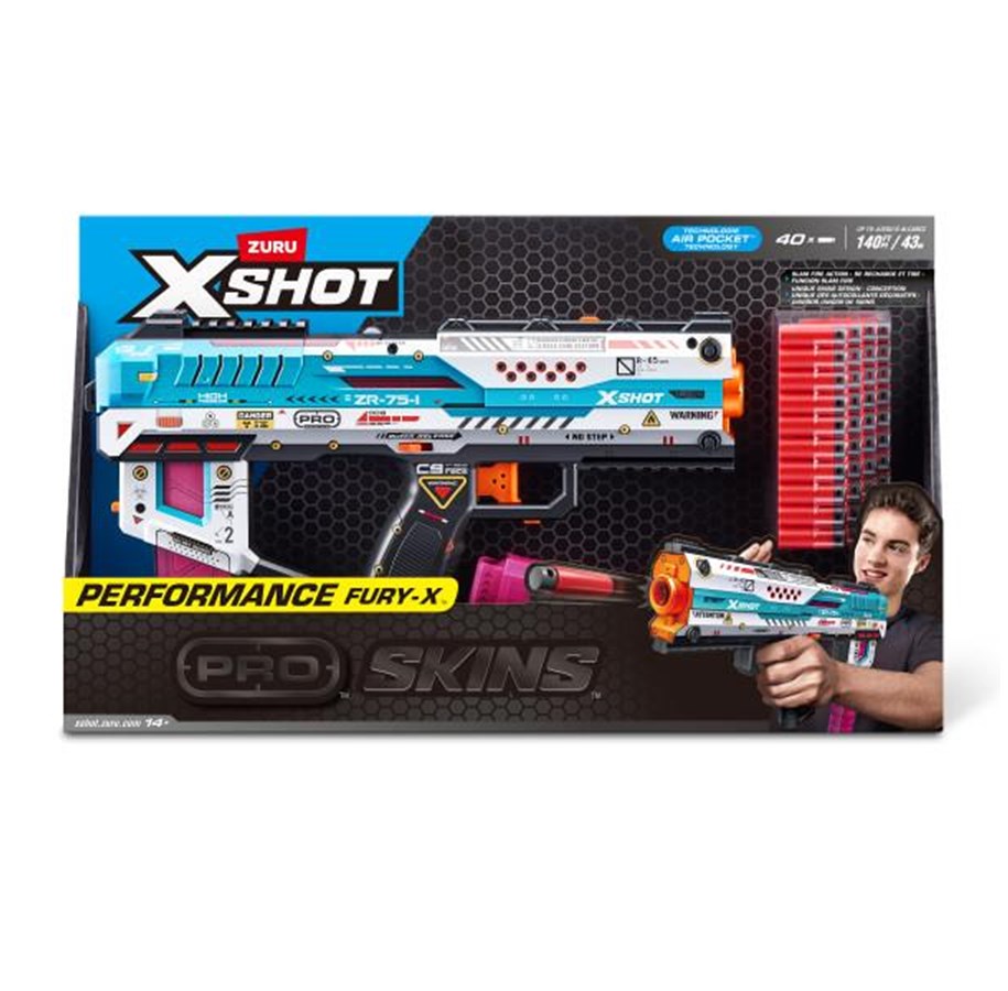 Zabawki militarne - X shot Skins Pro Series Fury-X Blaster - 36772
