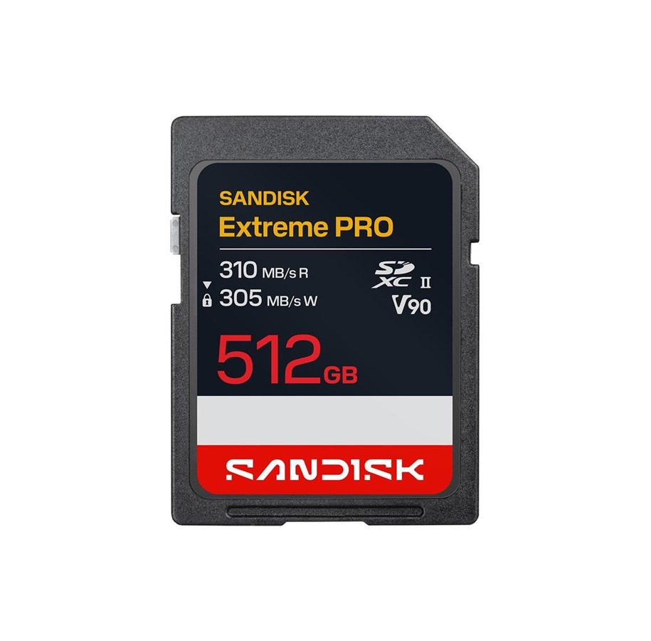 Karta pamieci - SANDISK Extreme PRO - flash memory card - 512 GB - SDXC UHS-II - SDSDXDE-512G-GN4IN