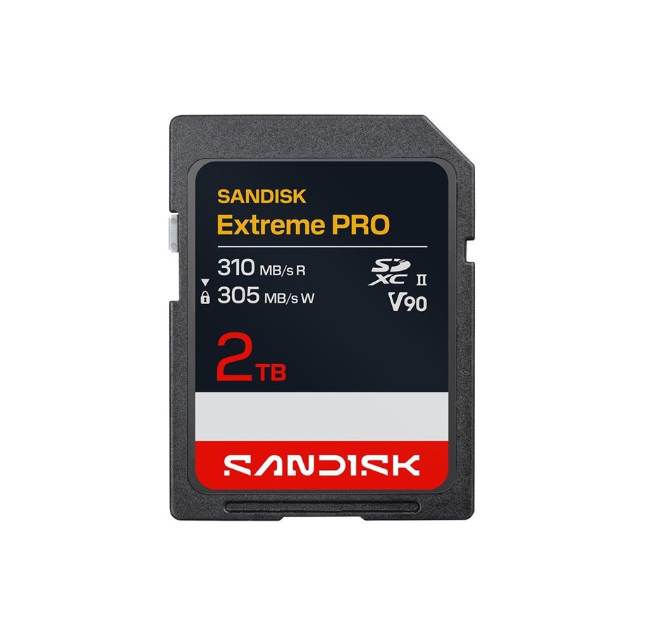Karta pamieci - SANDISK Extreme PRO - flash memory card - 2 TB - SDXC UHS-II - SDSDXDE-2T00-GN4IN
