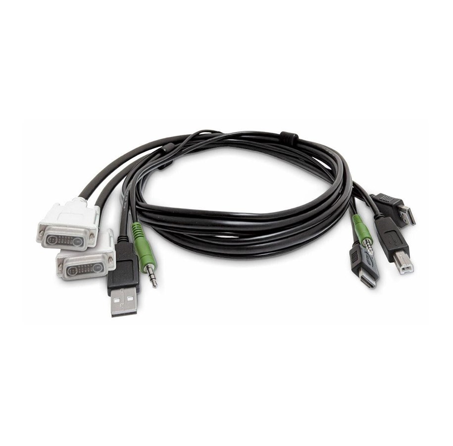 Kabel wyswietlacza - StarTech.com Startech adapter cable - TAA Compliant - 1.8 m - SK2DVI2HDMMKVM06-TAA