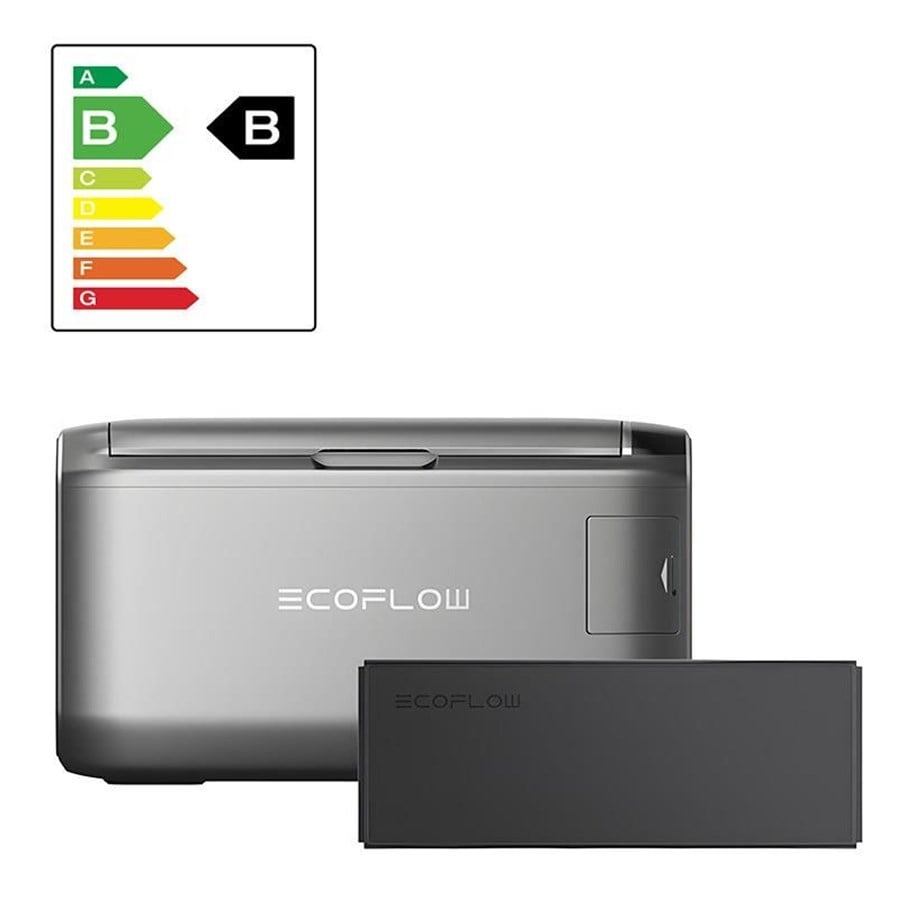 Sprzęt turystyczny - EcoFlow Zestaw:  Glacier 35L przenośna lodówka + bateria 298Wh. - GLACIER35-EB-HB