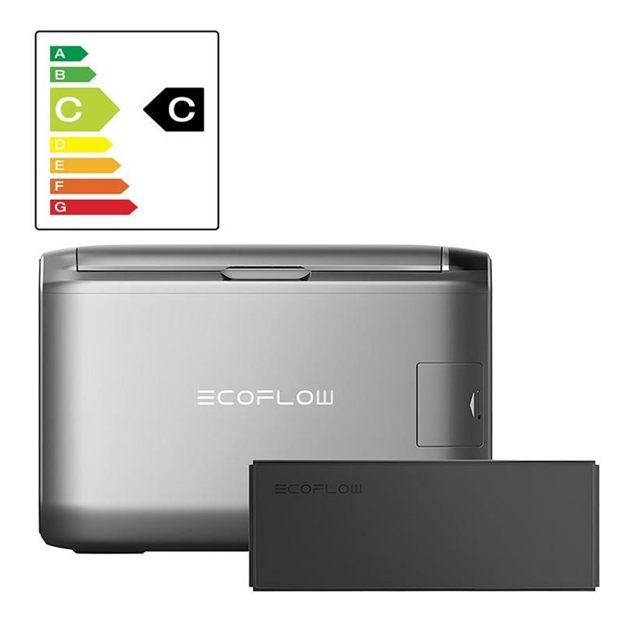 Sprzet turystyczny - EcoFlow Zestaw: przenośna lodówka  Glacier 55L + bateria 298Wh. - GLACIER55-EB-HB