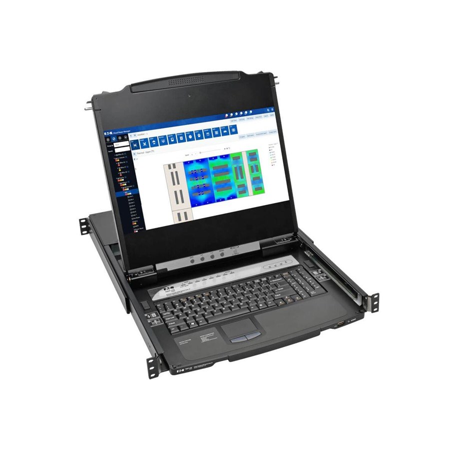 Przelacznik KVM - Tripp Lite Eaton  Series NetDirector 8-Port Rackmount Console HDMI KVM Switch 17" LCD IP Remote Access - B030-008-17-IP