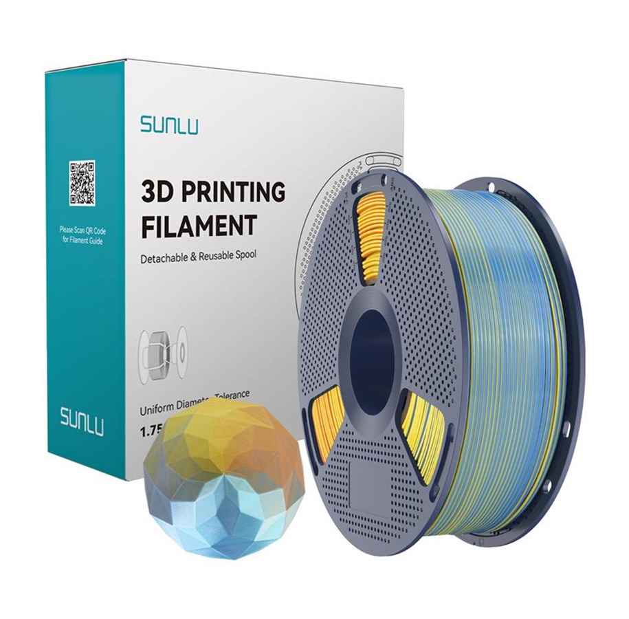 Filament - Drukarka 3D - Sunlu PLA+ Silk Forth-Color Filament (blue-purple - PLA+ Silk FC Blu Pur