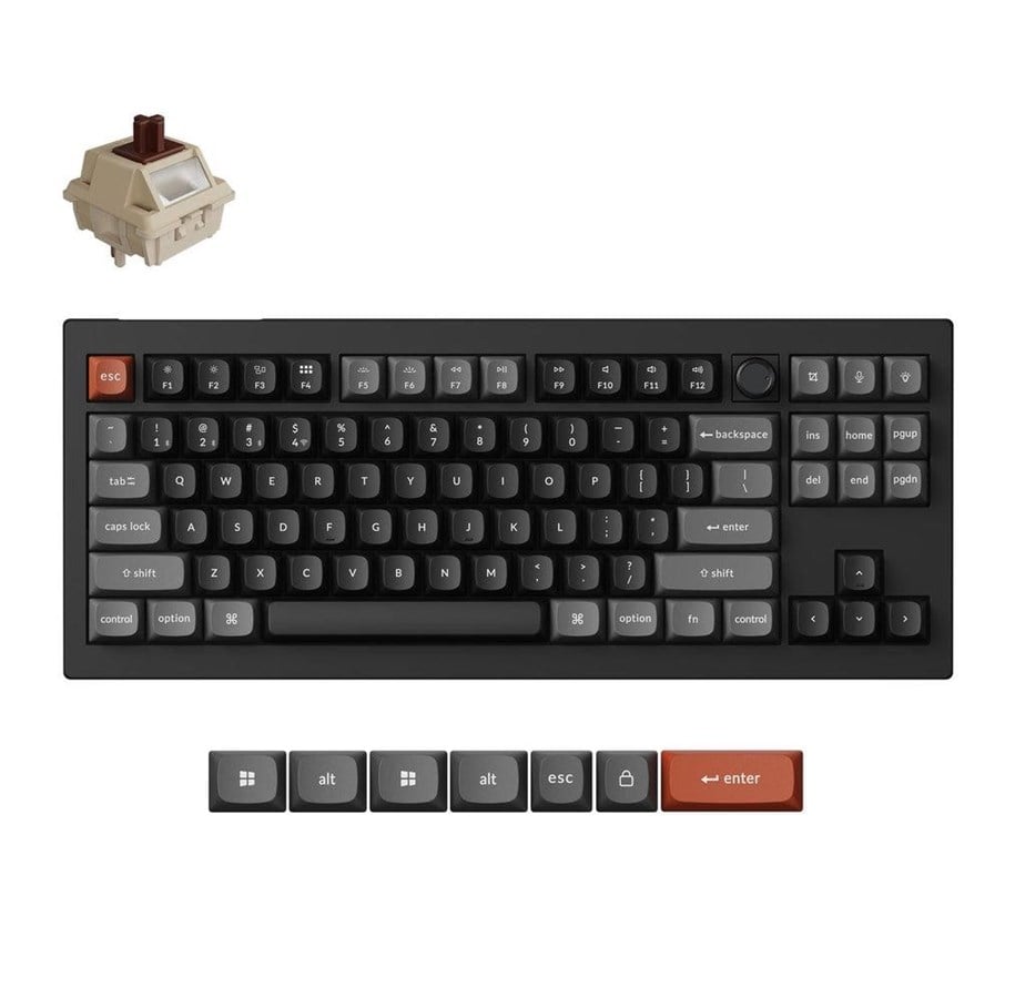Klawiatura - Keychron V3 Ultra 8K keyboard - Klawiatura gamingowa - bez bloku numerycznego - ANSI - Czarny - V3U-D3