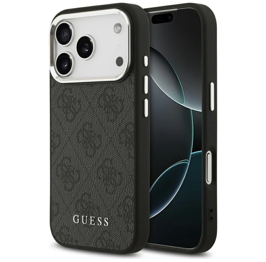 Telefon - Pokrowiec i etui - GUESS 4G Classic Logo MagSafe case for iPhone 17 Pro - black - 3666339518738