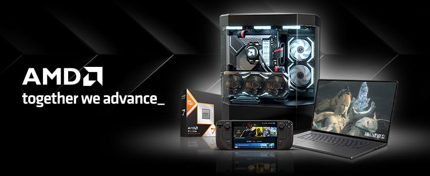 AMD - Logo CPU, GPU, laptop, Stationær