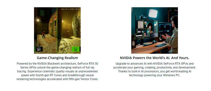 lifestyle image of RTX 5080