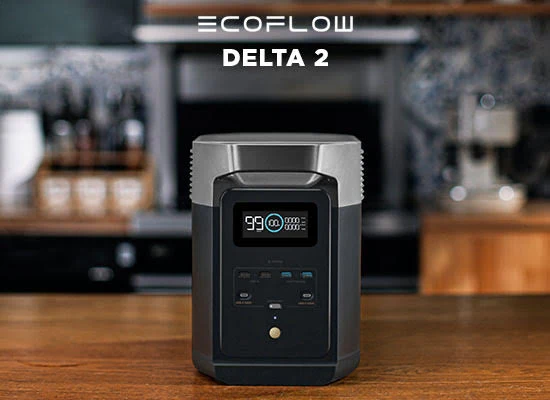 EcoFlow DELTA 2 kompaktowa stacja zasilania na blacie kuchennym do codziennego użytku domowego