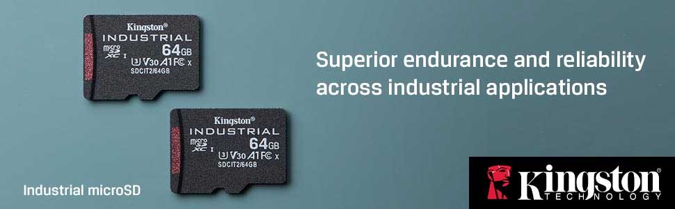 Kingston Industrial microSD Top Banner